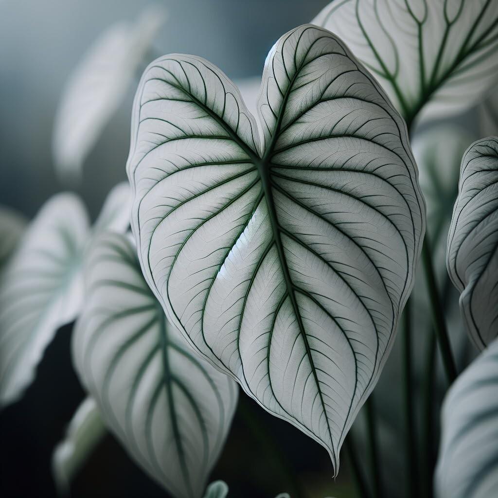 Snow White Caladium Bulbs — Shade-Loving Elephant Ear Plant (2 or 6 Bulbs)