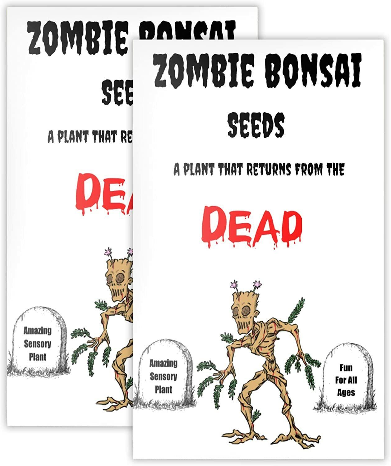 Zombie Bonsai Seeds (2 Pack) — Interactive Touch-Sensitive Plant